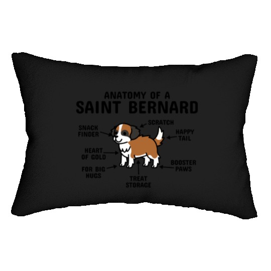 Anatomy Of A Saint Bernard Lumbar Pillows