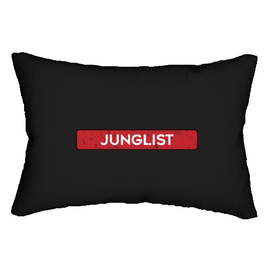 Junglist Original DNB Drum and Bass Rave Lumbar Pillows