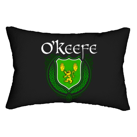 O'Keefe Family Irish Coat of Arms Clan Crest Lumbar Pillows