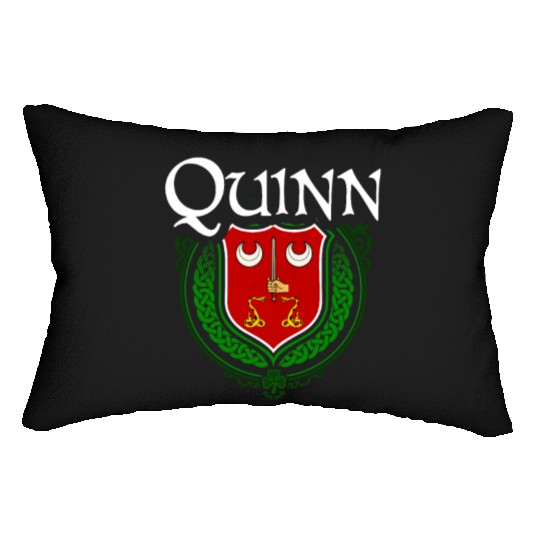 Quinn Family Irish Coat of Arms Clan Crest Lumbar Pillows