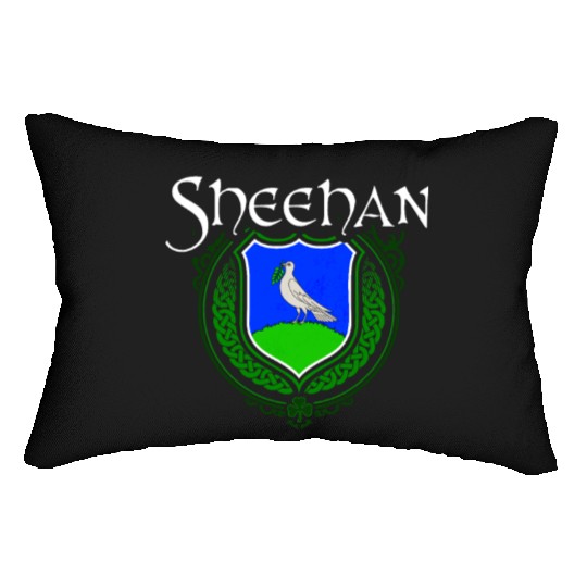 Sheehan Family Irish Coat of Arms Clan Crest Lumbar Pillows