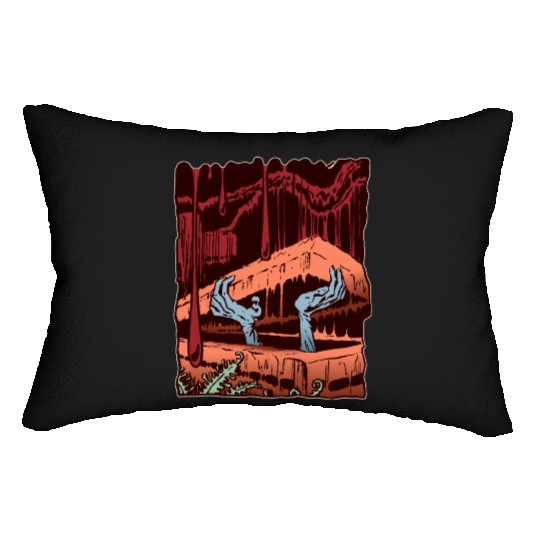 Zombie Coffin Lumbar Pillows