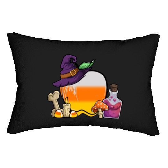 Halloween Candy Corn Apple Lumbar Pillows