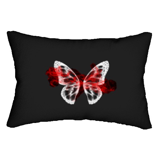 red cloud butterfly back to school ,hallowen Lumbar Pillows