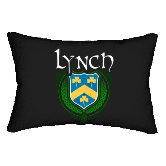 Lynch Family Irish Coat of Arms Clan Crest Lumbar Pillows