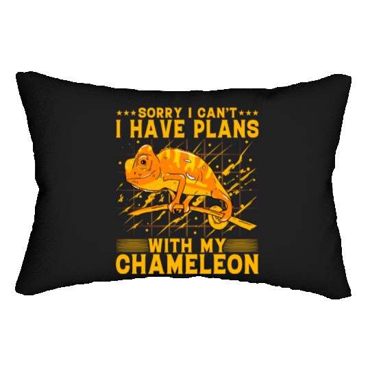 Sorry I can't I have plans with my Chameleon Lumbar Pillows