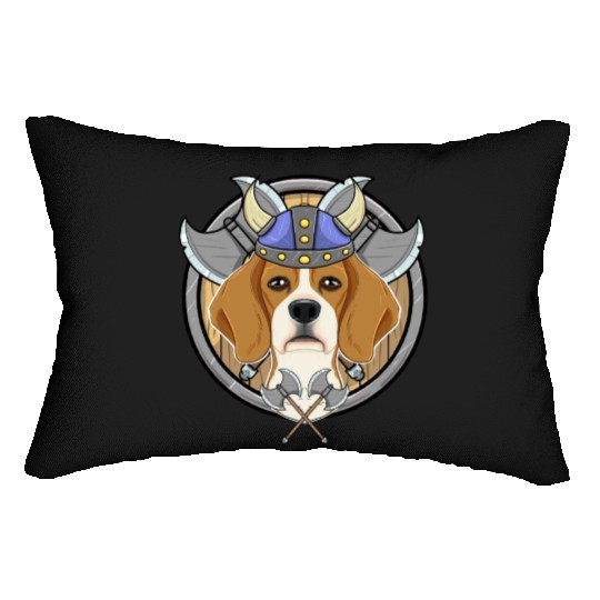 Beagle I Valhalla I Viking Lumbar Pillows