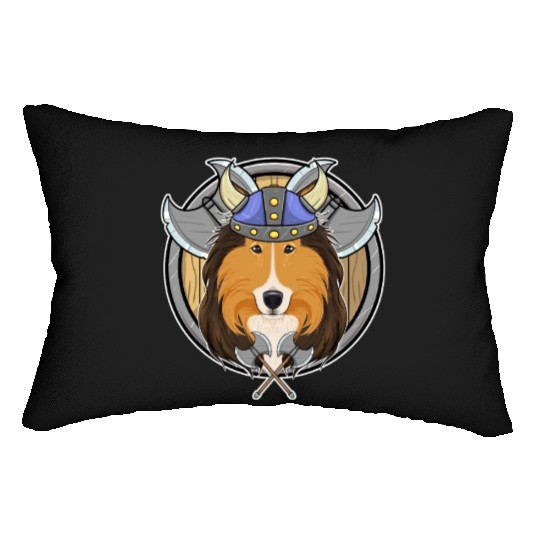 Collie I Valhalla I Viking Lumbar Pillows
