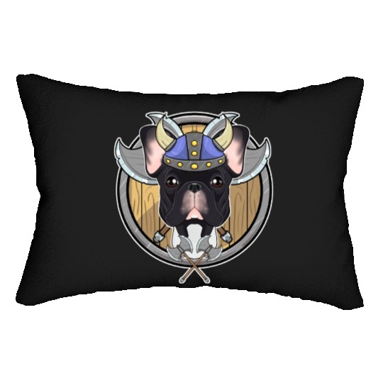 French Bulldog I Valhalla I Viking Lumbar Pillows