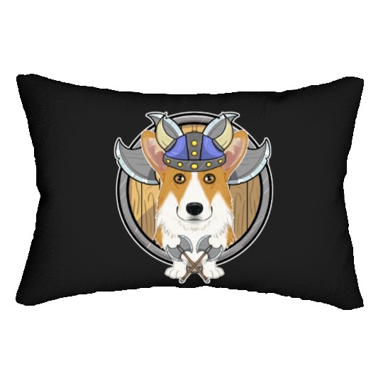 Welsh Corgi I Valhalla I Viking Lumbar Pillows