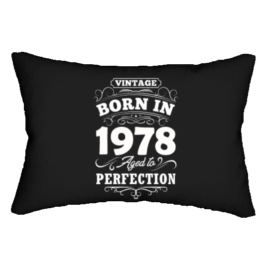 1978 Birthday Gift Birthday Vintage Lumbar Pillows