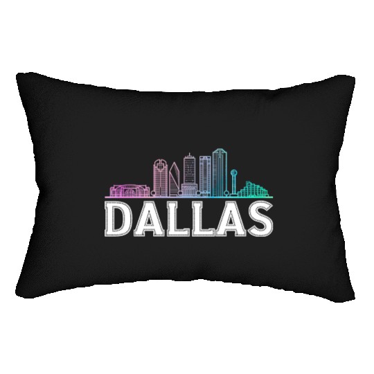 Dallas City Texas Dallas Lumbar Pillows