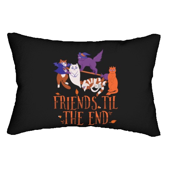 Friends Til The End, Clowder of Pussycats Lumbar Pillows