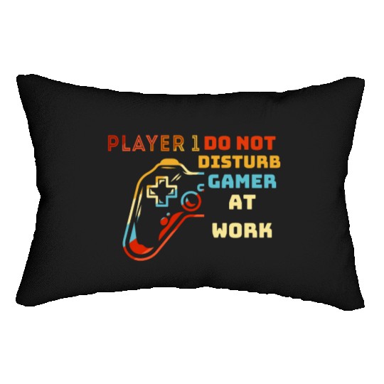 Do Not Disturb Gamer At Work-Gaming Lover Lumbar Pillows