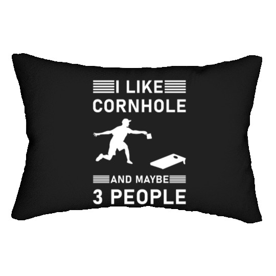 I like cornhole and maybe 3 people - Bean Bag Toss Lumbar Pillows