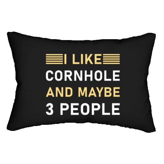I like cornhole and maybe 3 people - Bean Bag Toss Lumbar Pillows