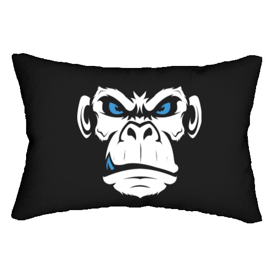 Monkey Head Angry Monkey Face Lumbar Pillows
