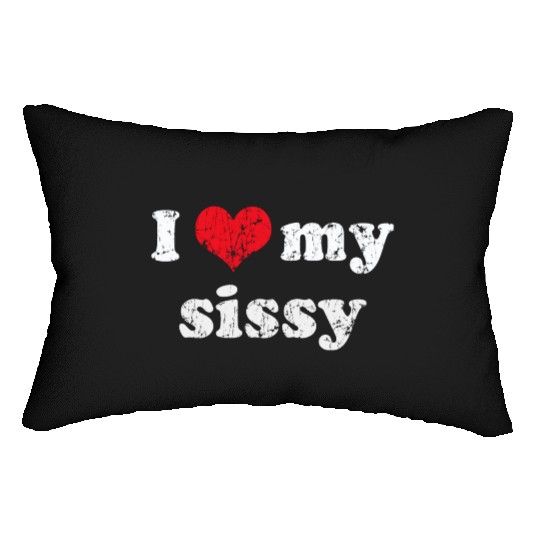 I Love Heart My Sissy Family Brother Sister Lumbar Pillows