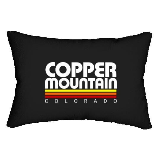 Retro Copper Mountain Colorado Lumbar Pillows