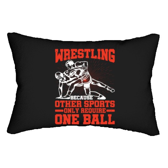 Wrestling Other Sports Only Require One Ball 3 Lumbar Pillows
