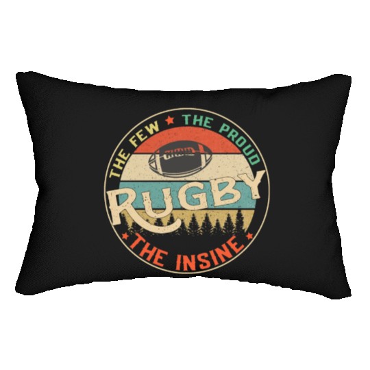 Rugby The Few The Proud The Insane, Rugby Coach Lumbar Pillows