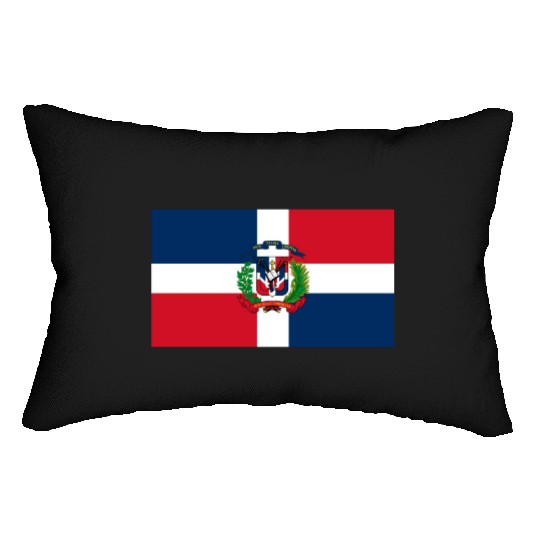 Dominican Republic flag phone case Lumbar Pillows