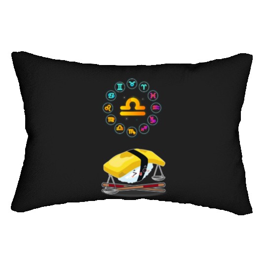 Japanese Sushi Funny Libra Zodiac Sushi Lover Pun Lumbar Pillows