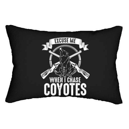 Coyote Trapping Coyote Hunting Yote Hunting Gift Lumbar Pillows