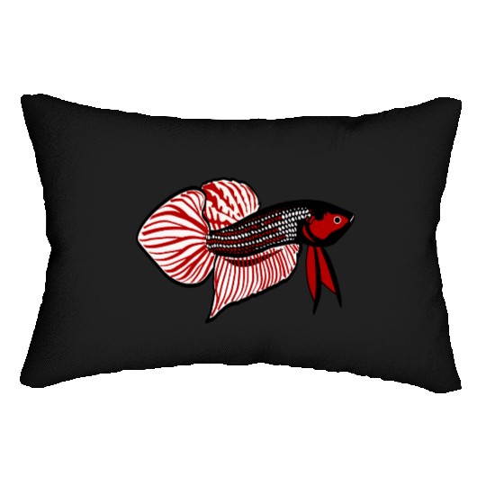 WILD BETTA FISH Lumbar Pillows