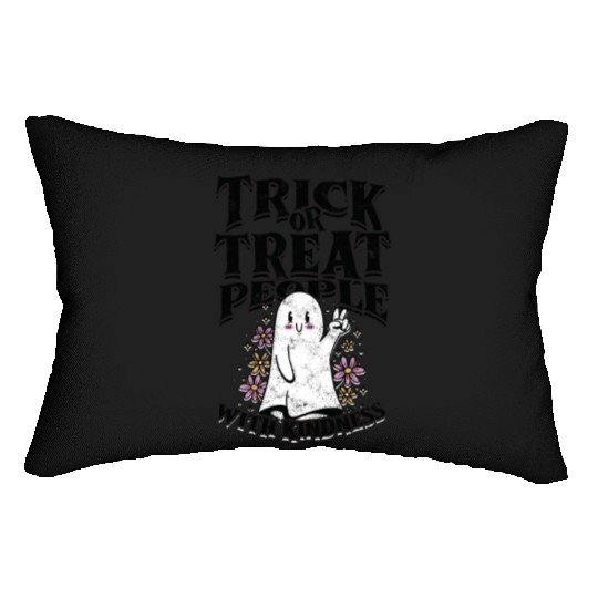 Trick or treat people with kindness - trick or Lumbar Pillows