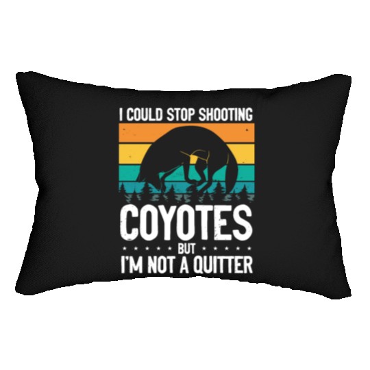 Coyote Trapping Coyote Hunting Yote Hunting Gift Lumbar Pillows