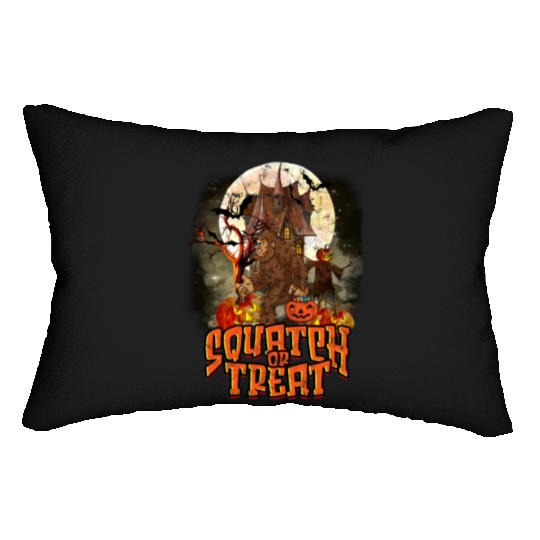 Squatch or Treat - sasquatch Lumbar Pillows
