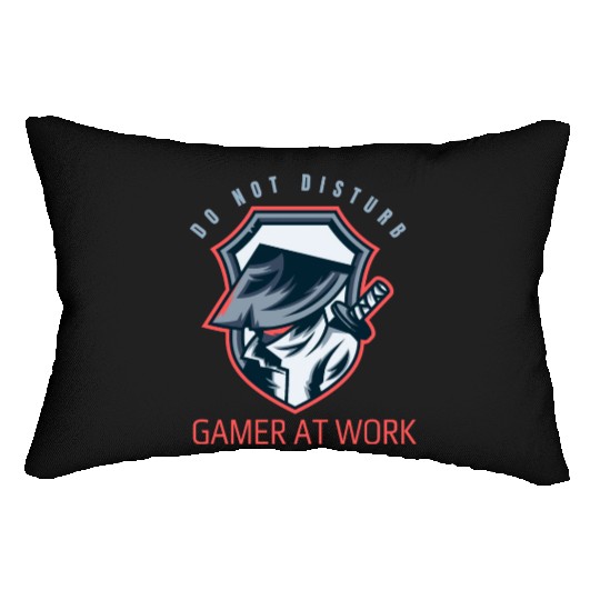 Do Not Disturb Gamer At Work-Gaming Lover Lumbar Pillows