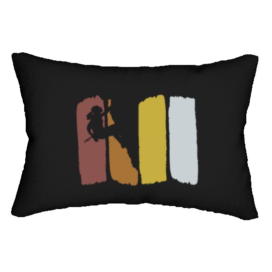 Climbing Vintage Mountaineering Bouldering Lumbar Pillows