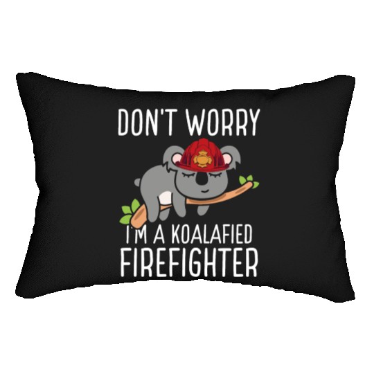 Firefighter Fire Hose Koala Rescueer Firefighter Lumbar Pillows