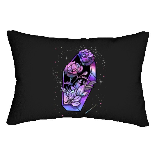Coffin of Roses Lumbar Pillows