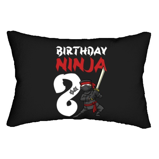 Birthday Party 8 Years Old Japanese Ninja Birthday Lumbar Pillows