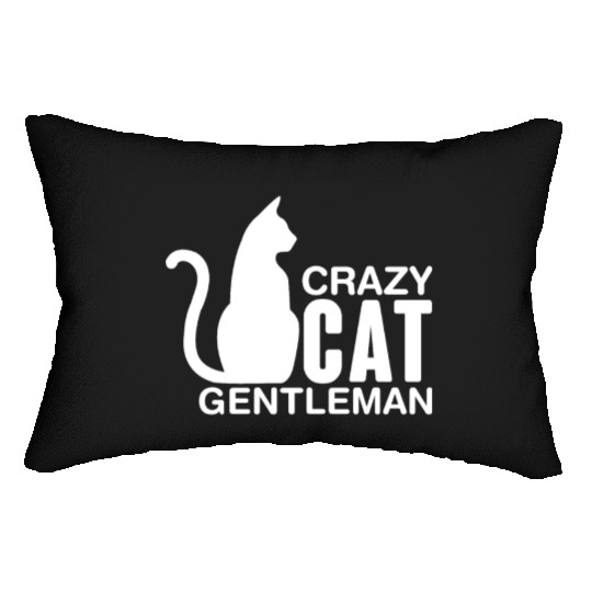 Crazy Cat Gentleman Lumbar Pillows
