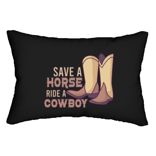Cowboy Barn Bull Rider Rodeo Country Western Gift Lumbar Pillows