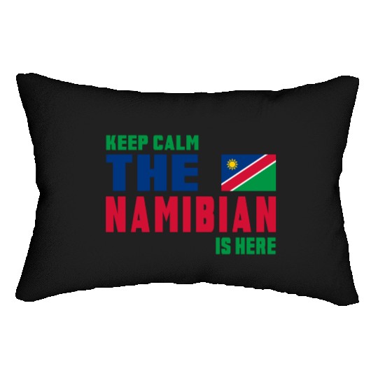 Keep Calm Namibia flag design Lumbar Pillows