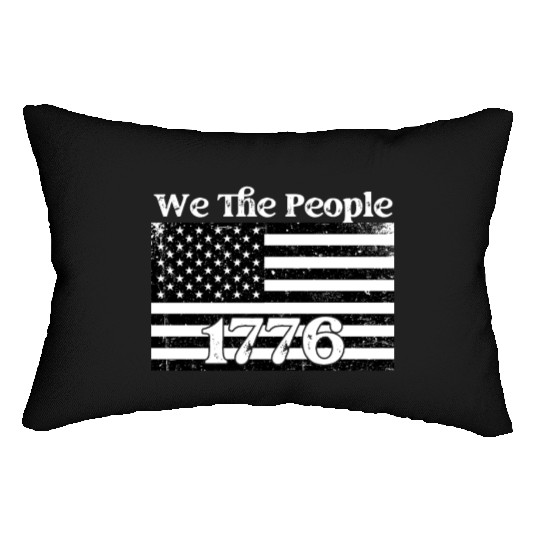 We The People 1776 USA Flag Lumbar Pillows