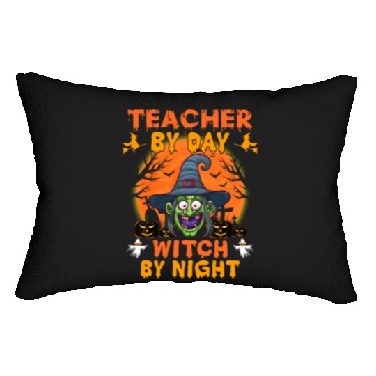 Teacher By Day Witch By Night Lumbar Pillows