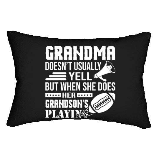 Grandson Playing Rugby Lumbar Pillows