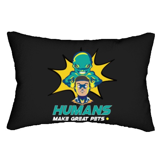 Alien Extraterrestrial Area 51 UFO Space Geek Gift Lumbar Pillows