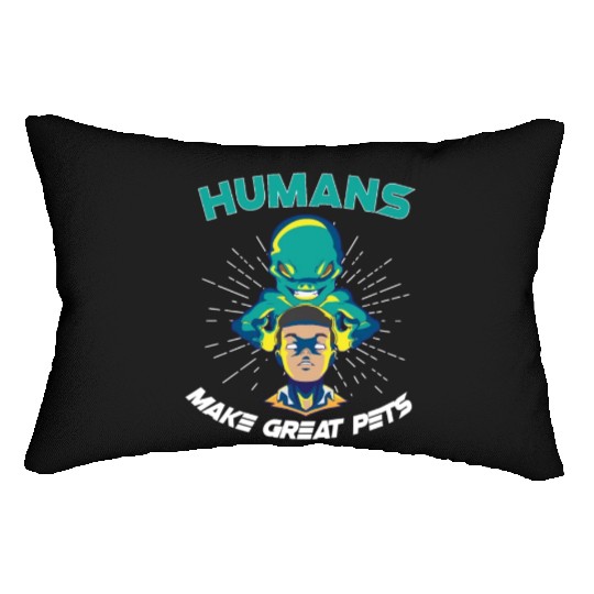 Alien Extraterrestrial Area 51 UFO Space Geek Gift Lumbar Pillows