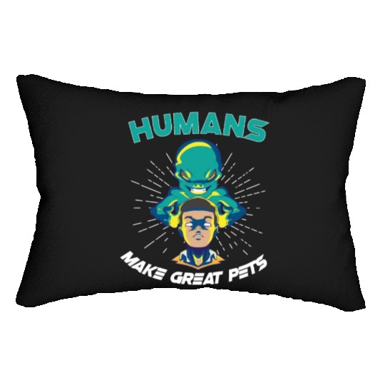 Alien Extraterrestrial Area 51 UFO Space Geek Gift Lumbar Pillows