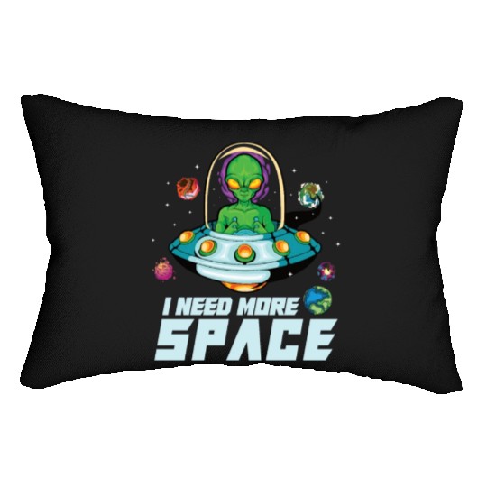 Alien Extraterrestrial Area 51 UFO Space Geek Gift Lumbar Pillows
