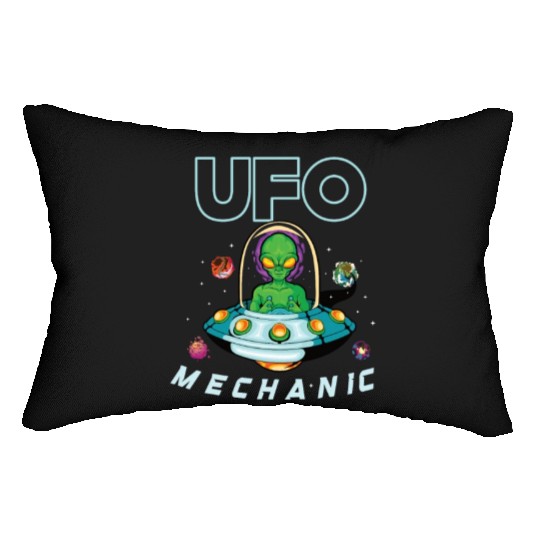 Alien Extraterrestrial Area 51 UFO Space Geek Gift Lumbar Pillows