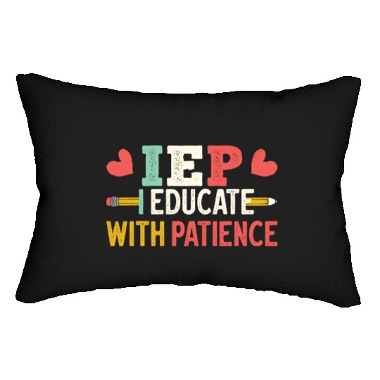 Encourage Progress Special Education Teacher Life Lumbar Pillows