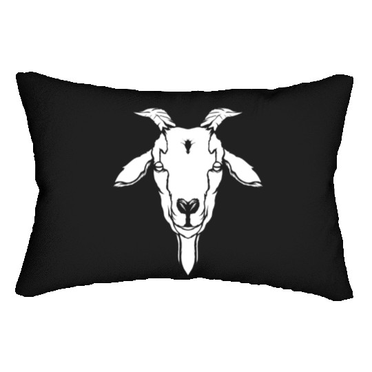 Goat Head Farmer Goat Pygmy Goat Lumbar Pillows